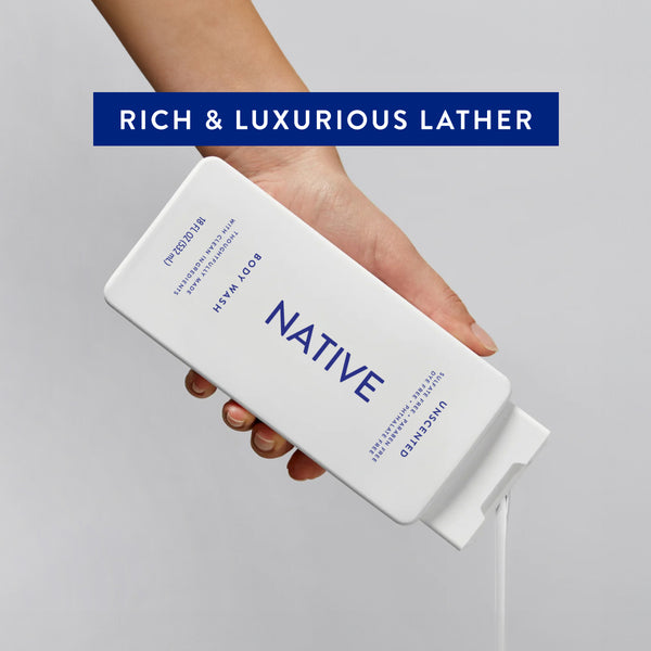 Native Body Wash | Unscented | Vegan & Sulfate Free