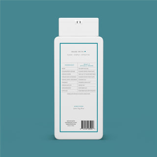 Back of Cashmere & Rain Body Wash bottle showing ingredient list and directions