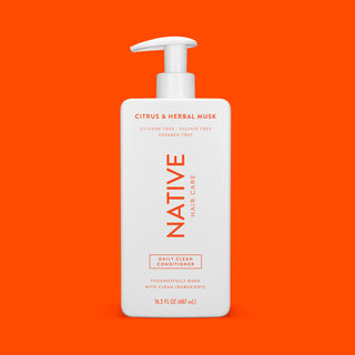 Front of Native Citrus & Herbal Musk Daily Clean Conditioner bottle