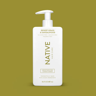 Front of Native Desert Grass & Sandalwood Moisturizing Conditioner bottle