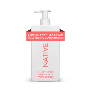 Front of Native Berries & Vanilla Cream Volumizing Conditioner bottle
