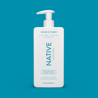 Front of Native Ocean & Timber Moisturizing Conditioner bottle