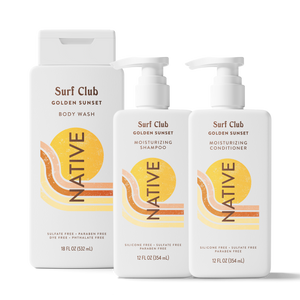 Native Bundle Shower Essentials Trio | Golden Sunset