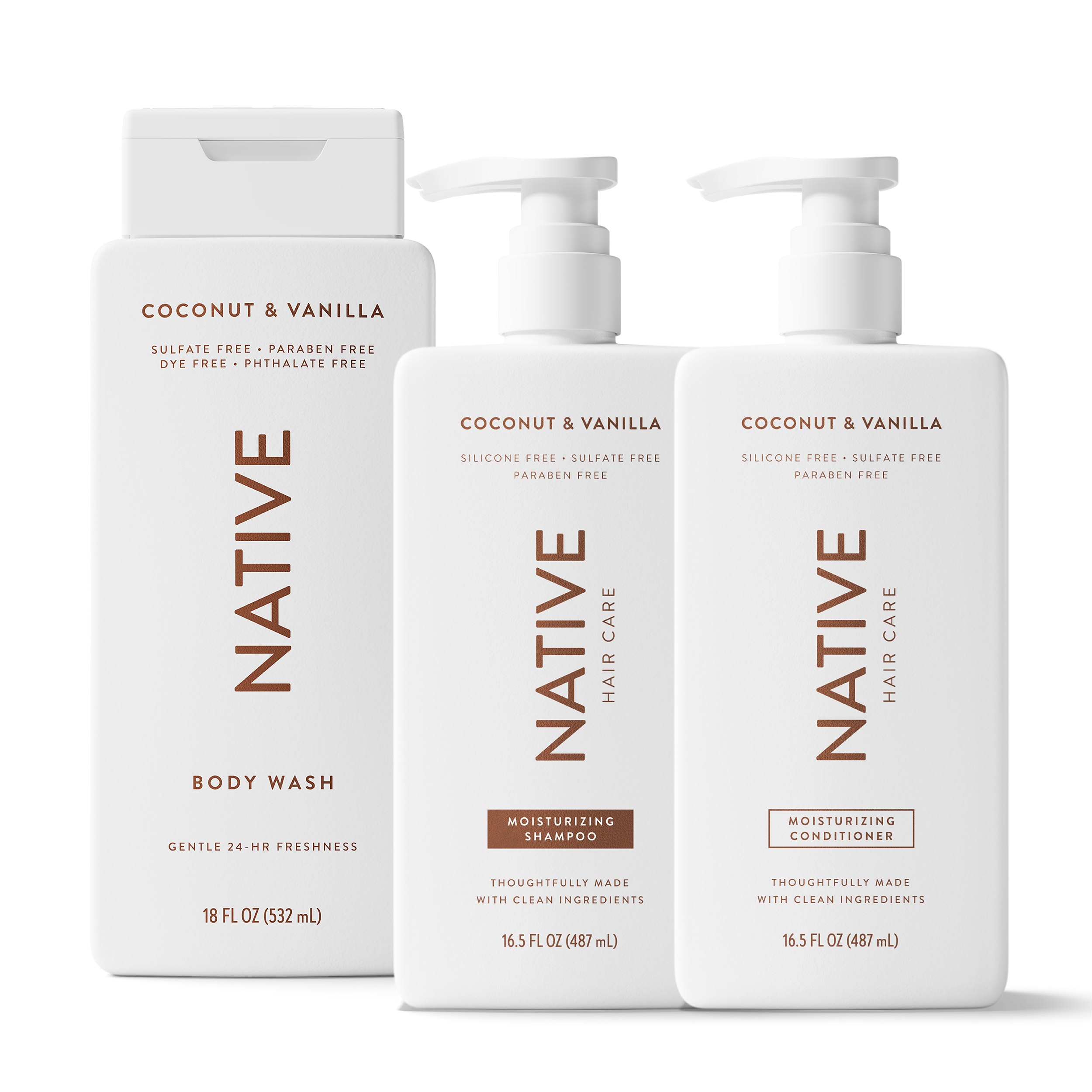 Native Bundle Shower Essentials Trio | Coconut & Vanilla