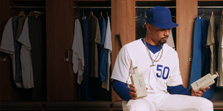 Mookie holding native Products on both hands