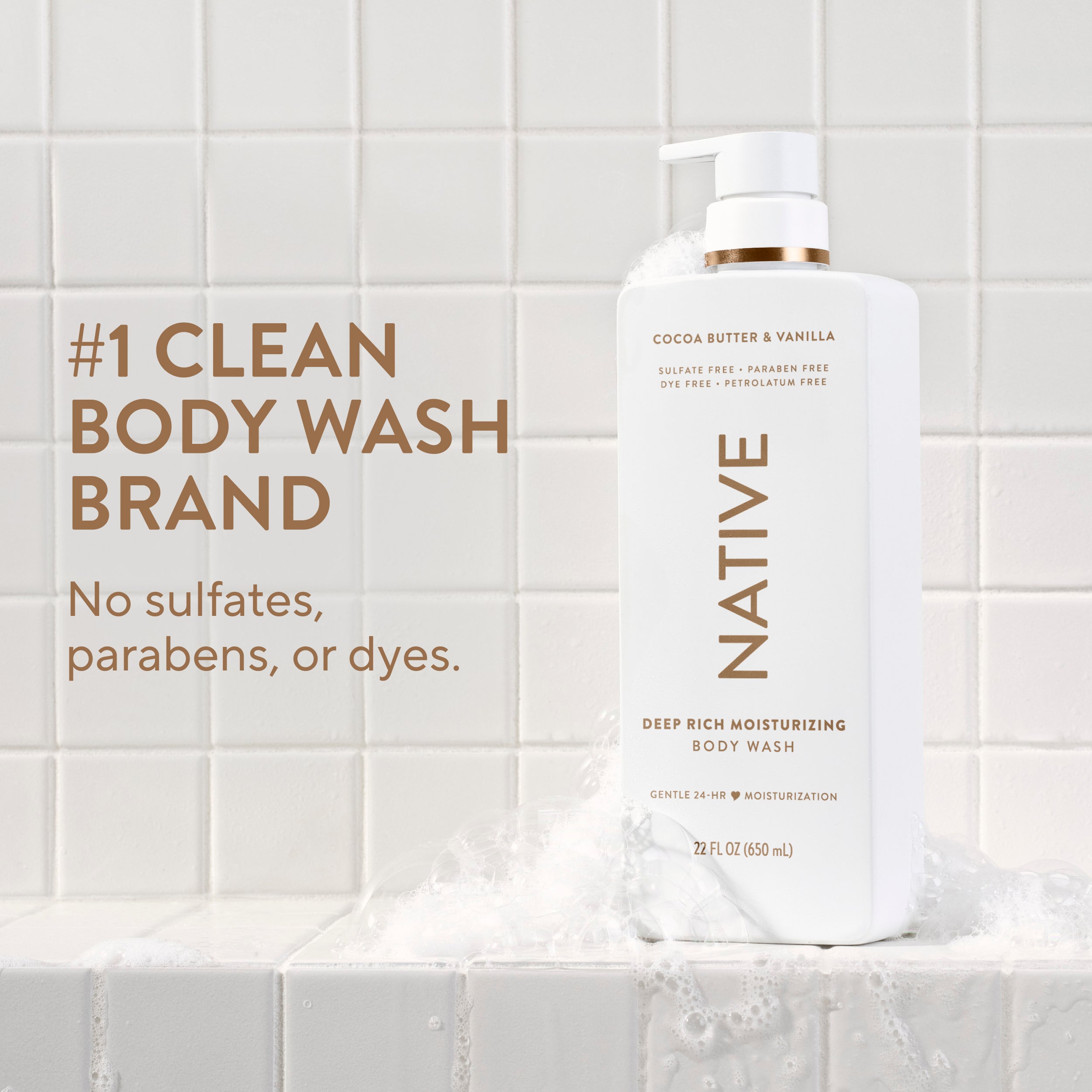scents white sage water lily musk Native Moisturizing Body Wash