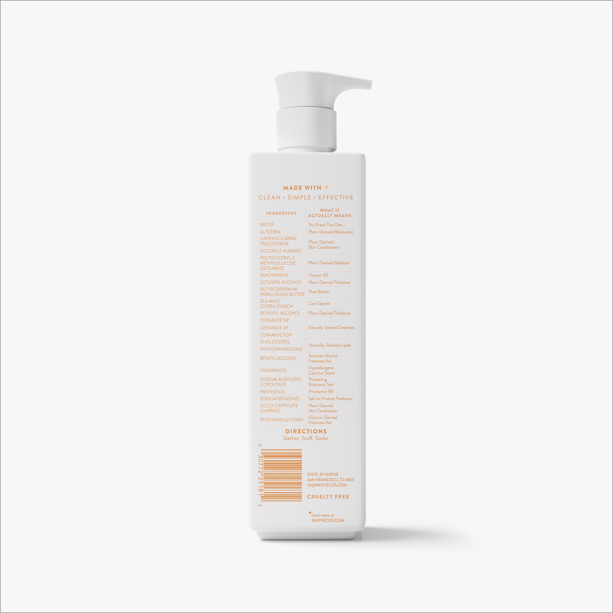 Native Sensitive Lotion | Hydrating Bare Coconut