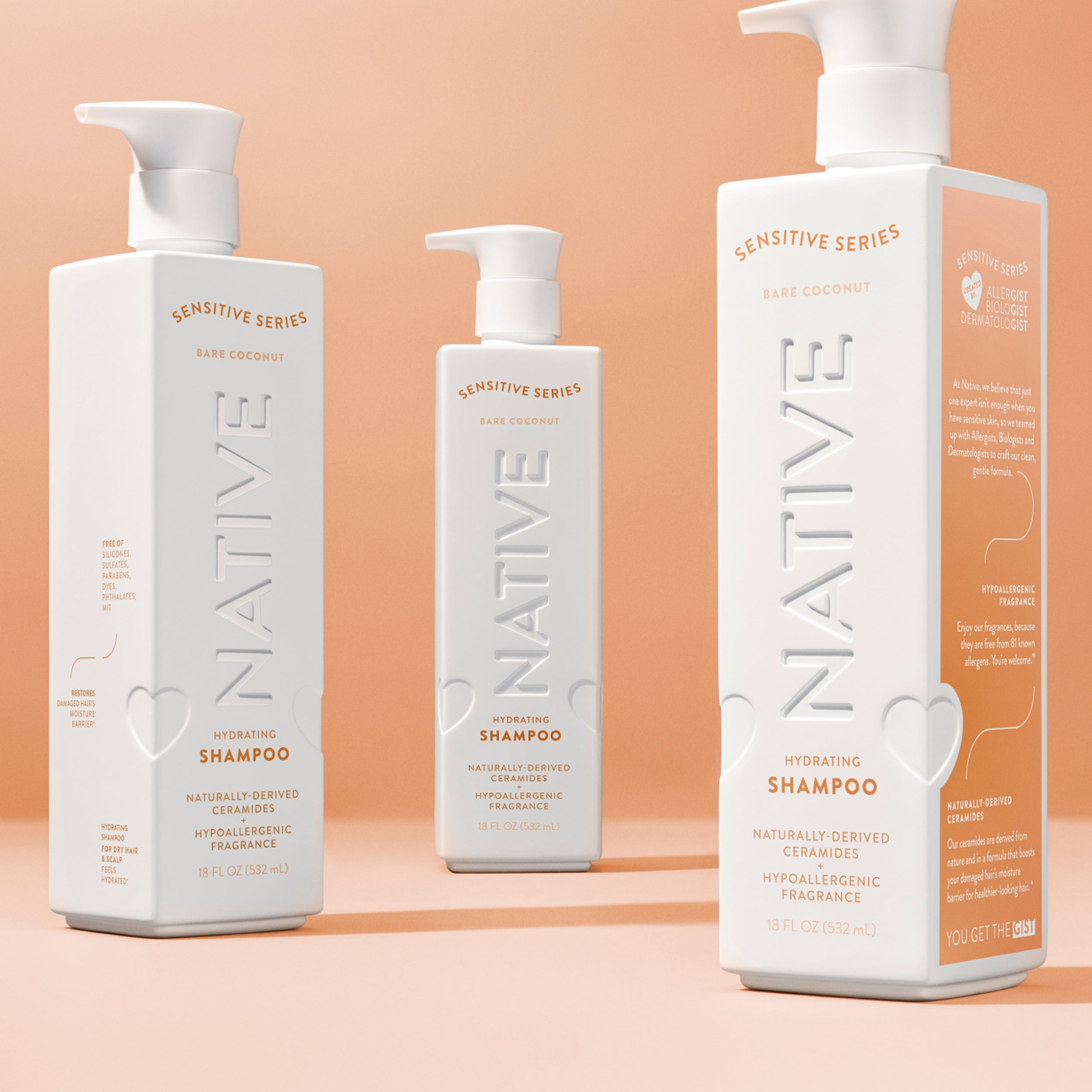Native Sensitive Shampoo | Hydrating Bare Coconut