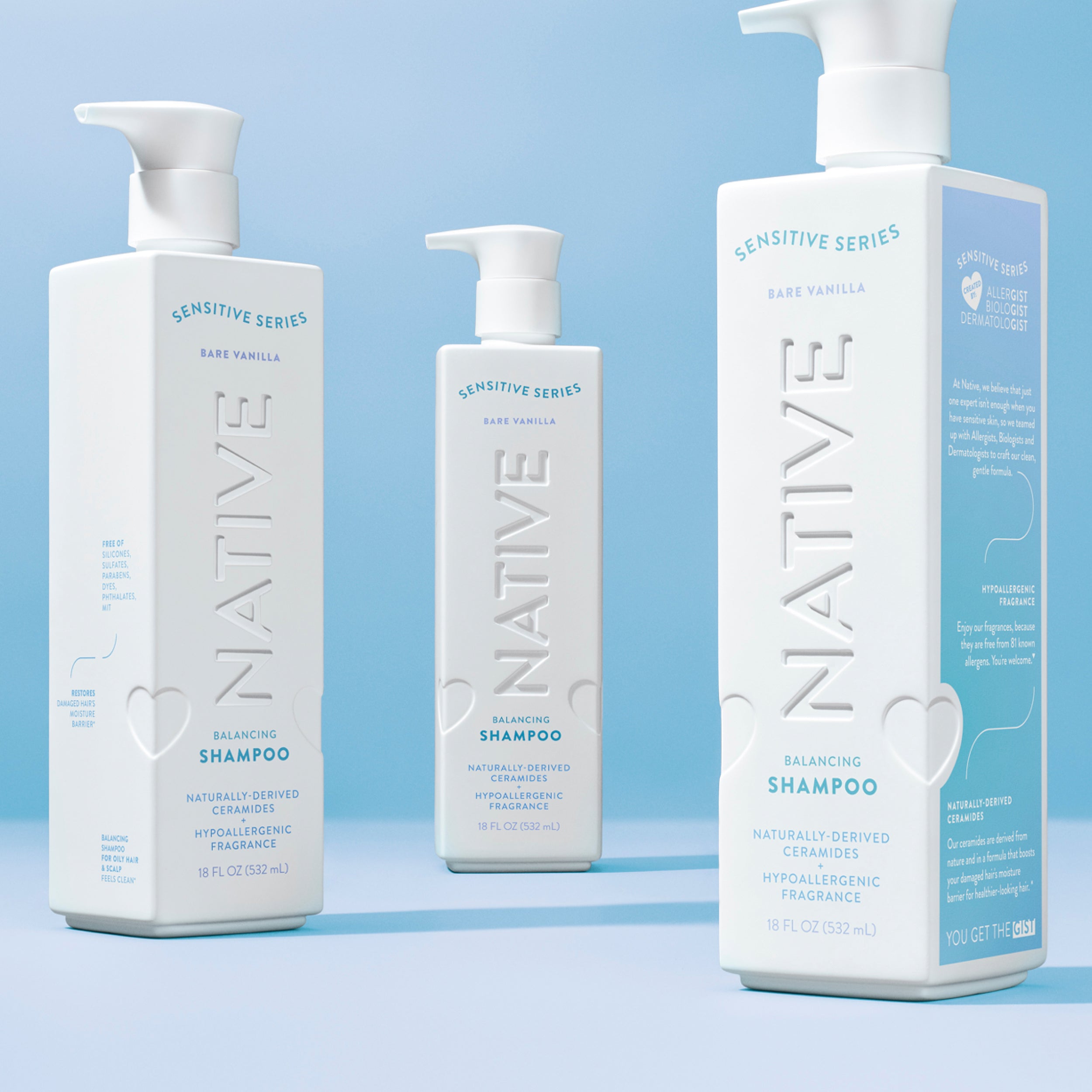 Native Sensitive Shampoo | Balancing Bare Vanilla