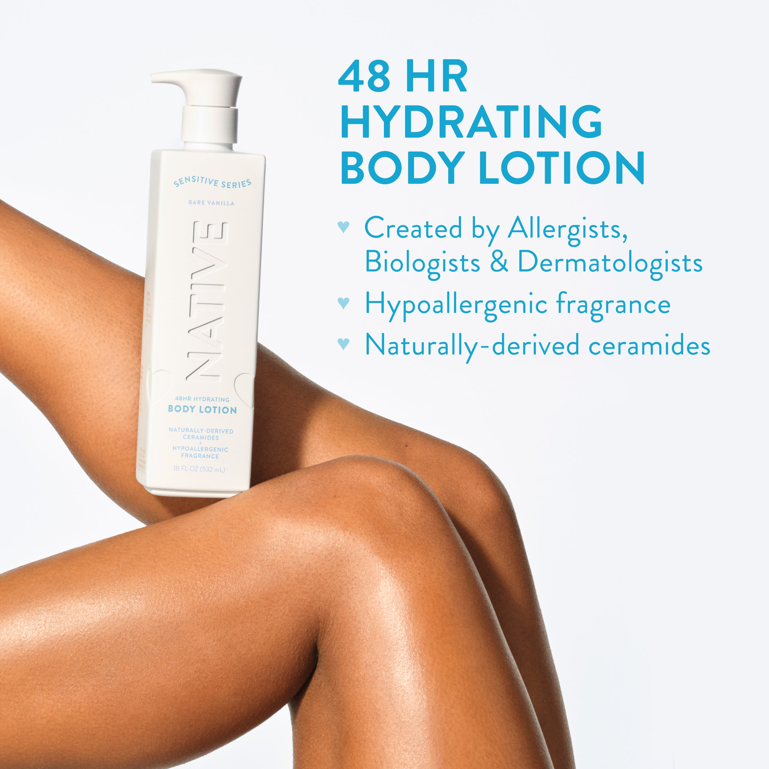 Native Sensitive Lotion | Hydrating Bare Vanilla