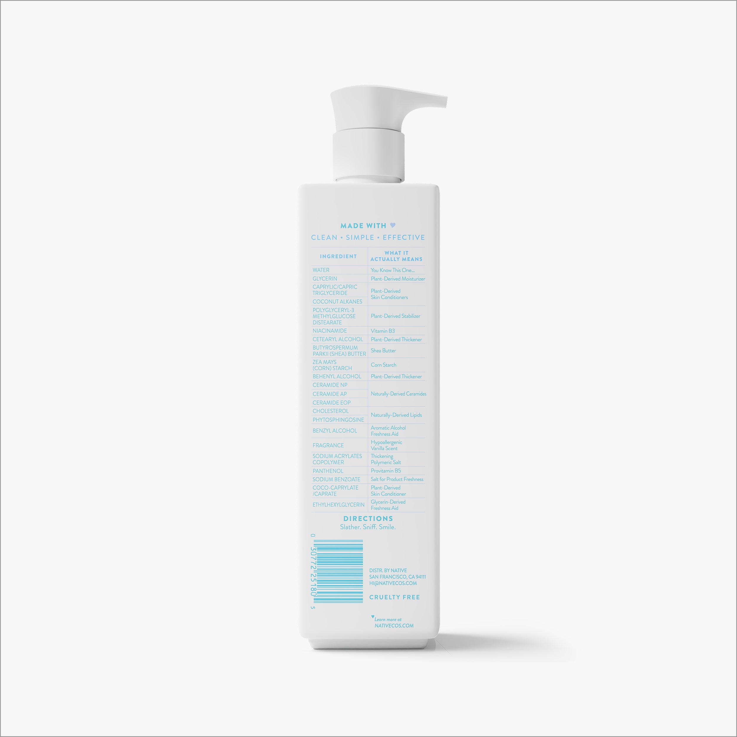 Native Sensitive Lotion | Hydrating Bare Vanilla