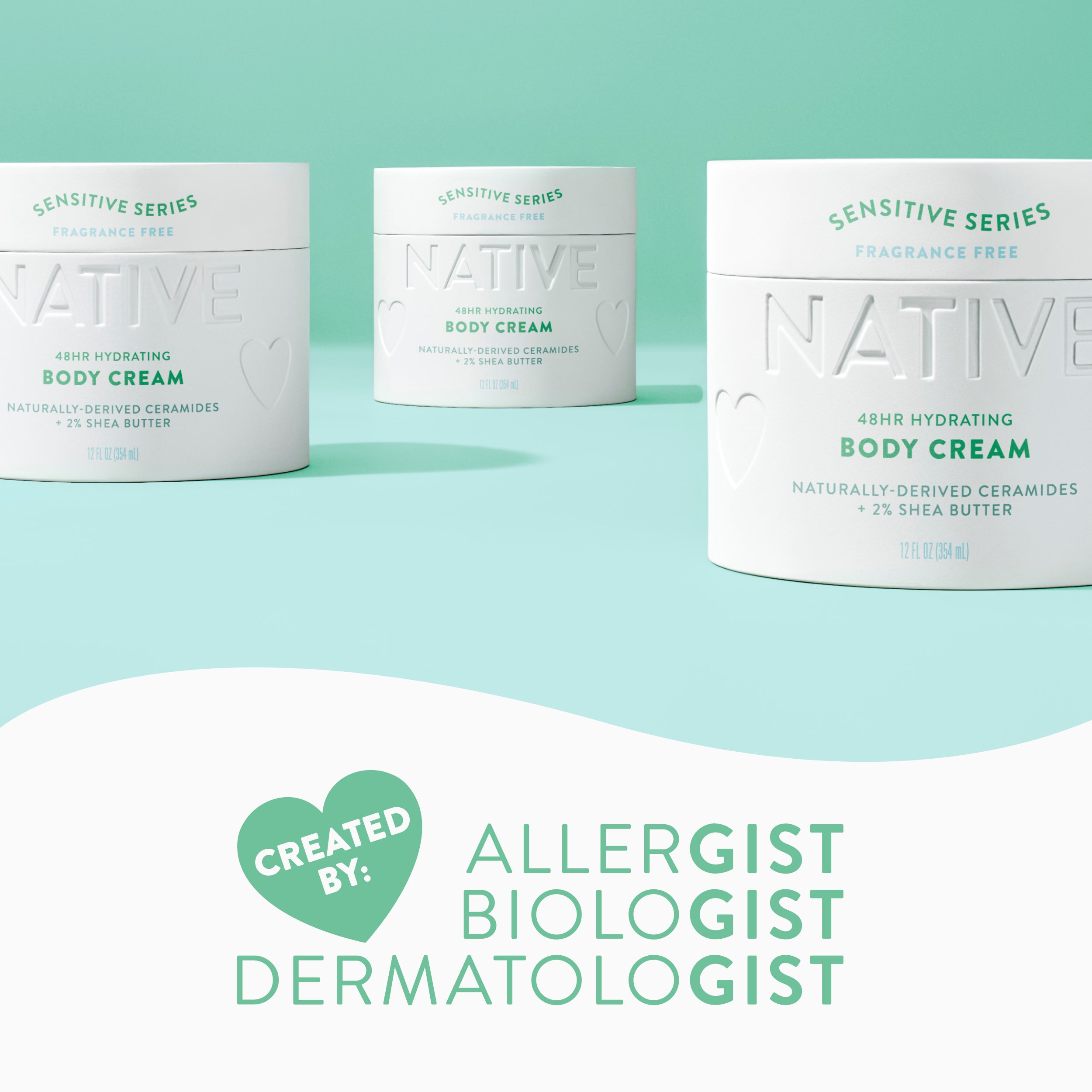 Native Sensitive Cream | Hydrating Unscented | Native