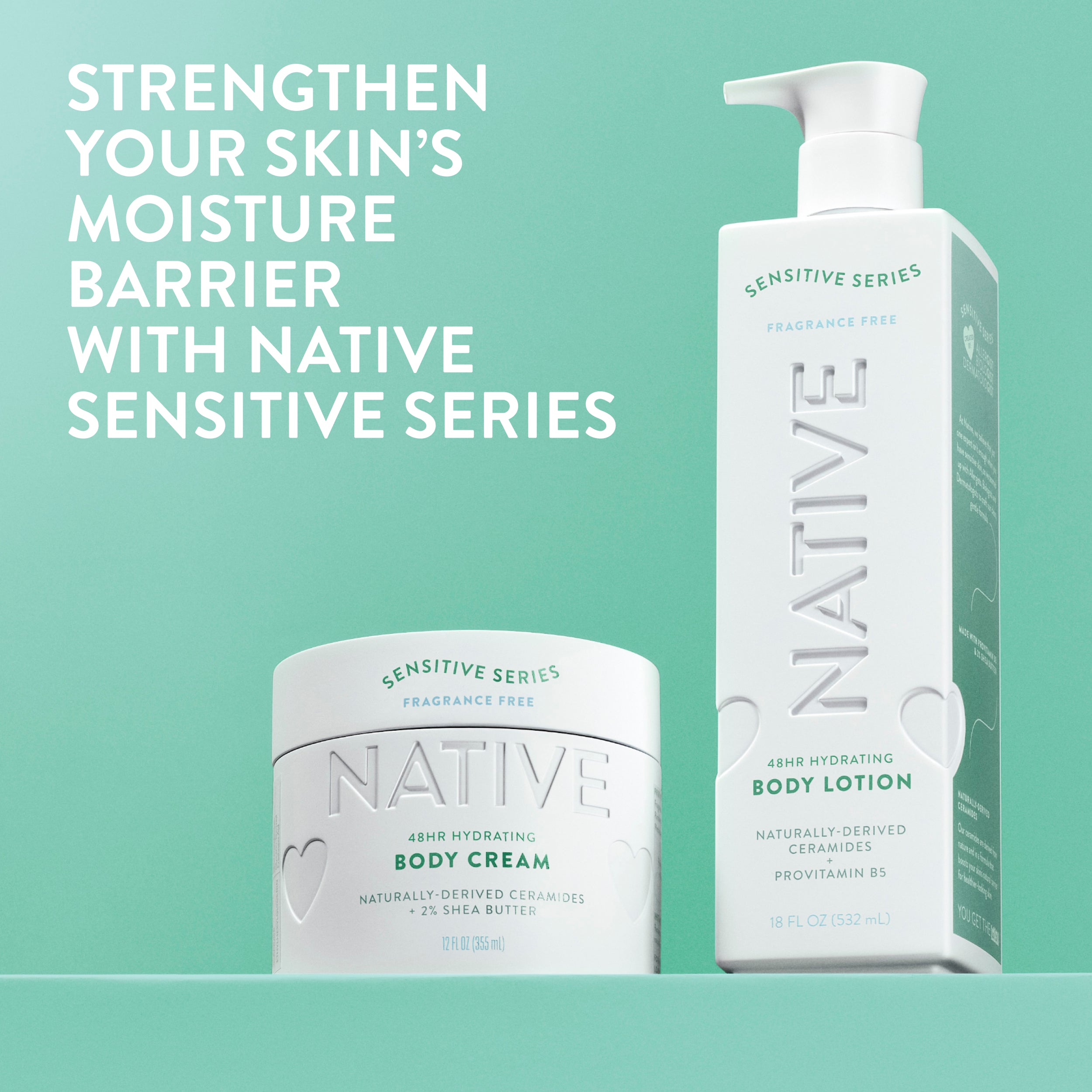 Native Sensitive Cream | Hydrating Unscented | Native