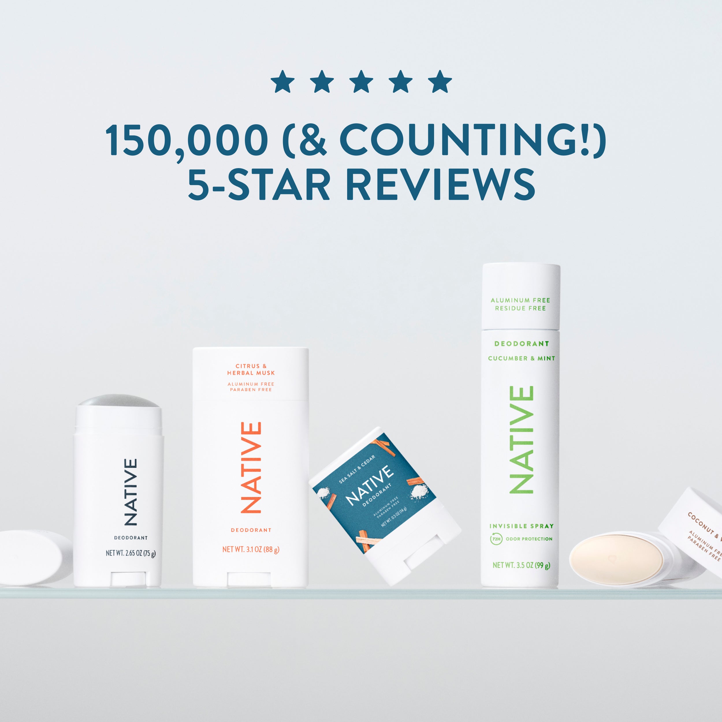 Native Deodorant | Sea Salt & Cedar | Vegan & Cruelty Free