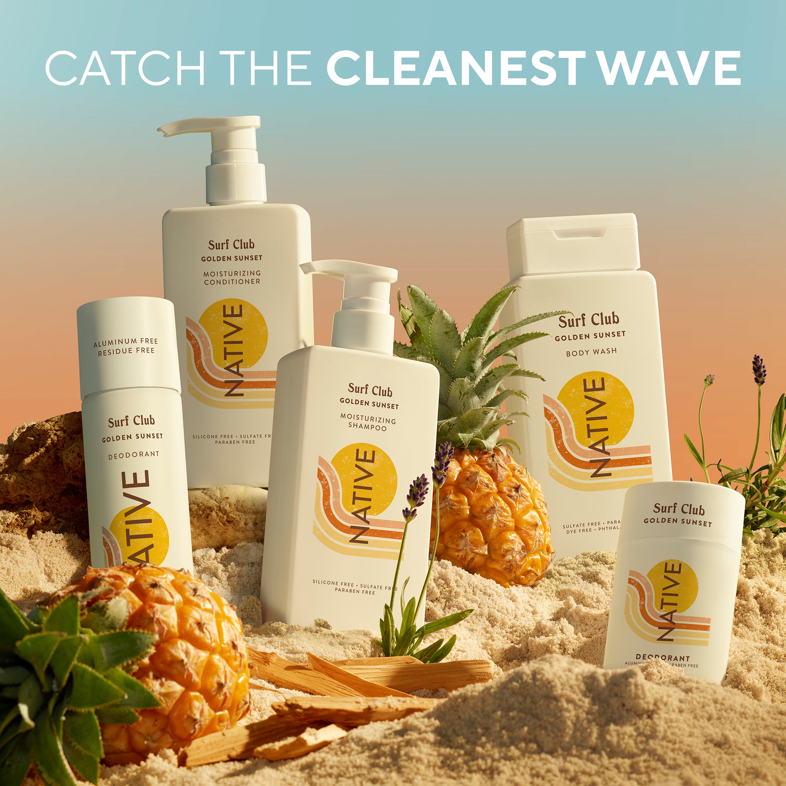 エヌエーシー　ナック　ESSENCE SHOWER premium Native Bundle Shower Essentials Trio | Golden Sunset