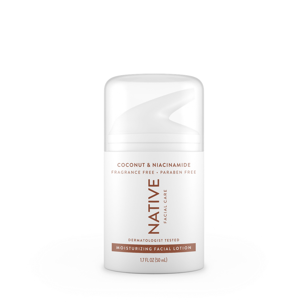 Native Moisturizing Facial Lotion | Coconut & Vitamin B3
