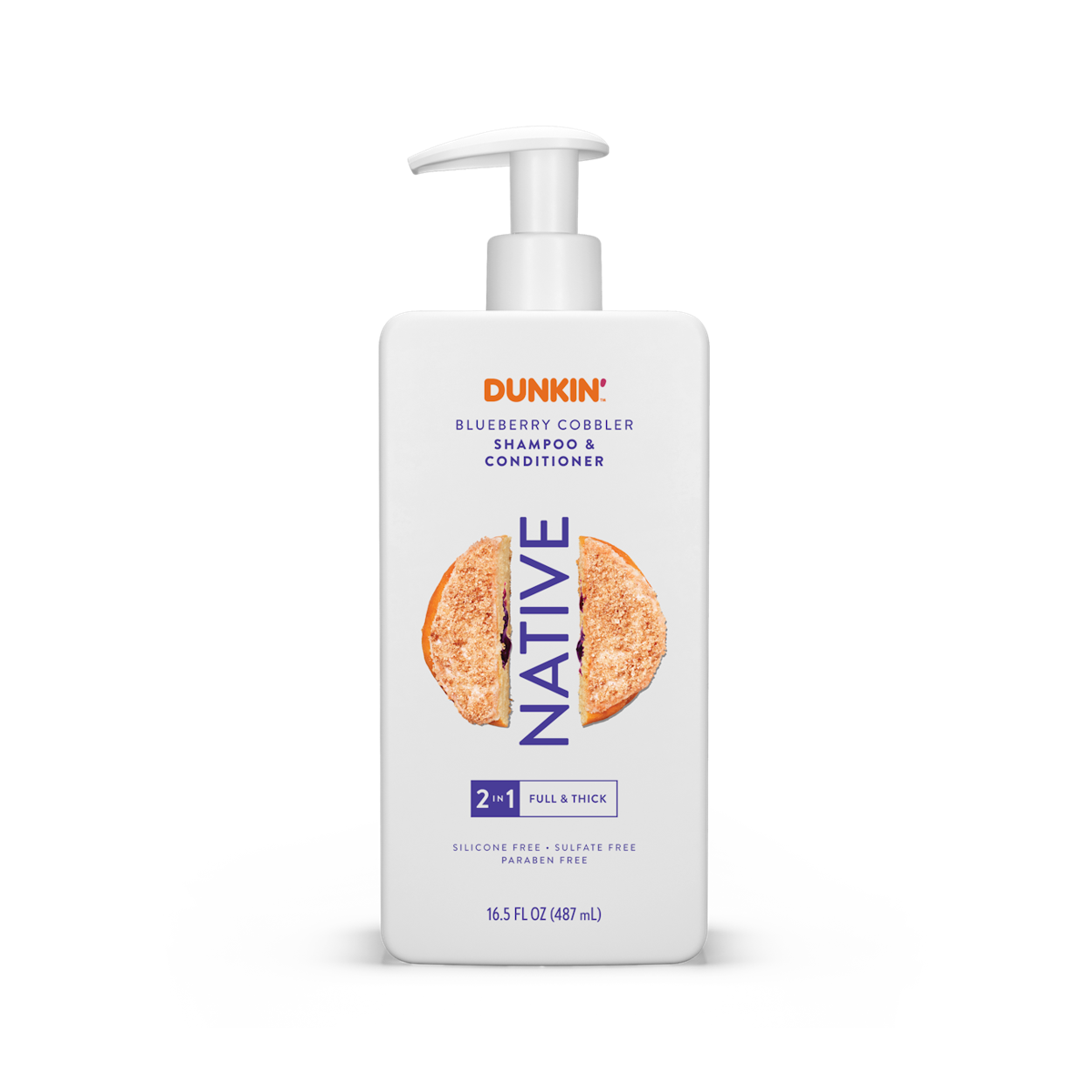 Native 2-in-1 Shampoo & Conditioner | Dunkin' Blueberry Cobbler