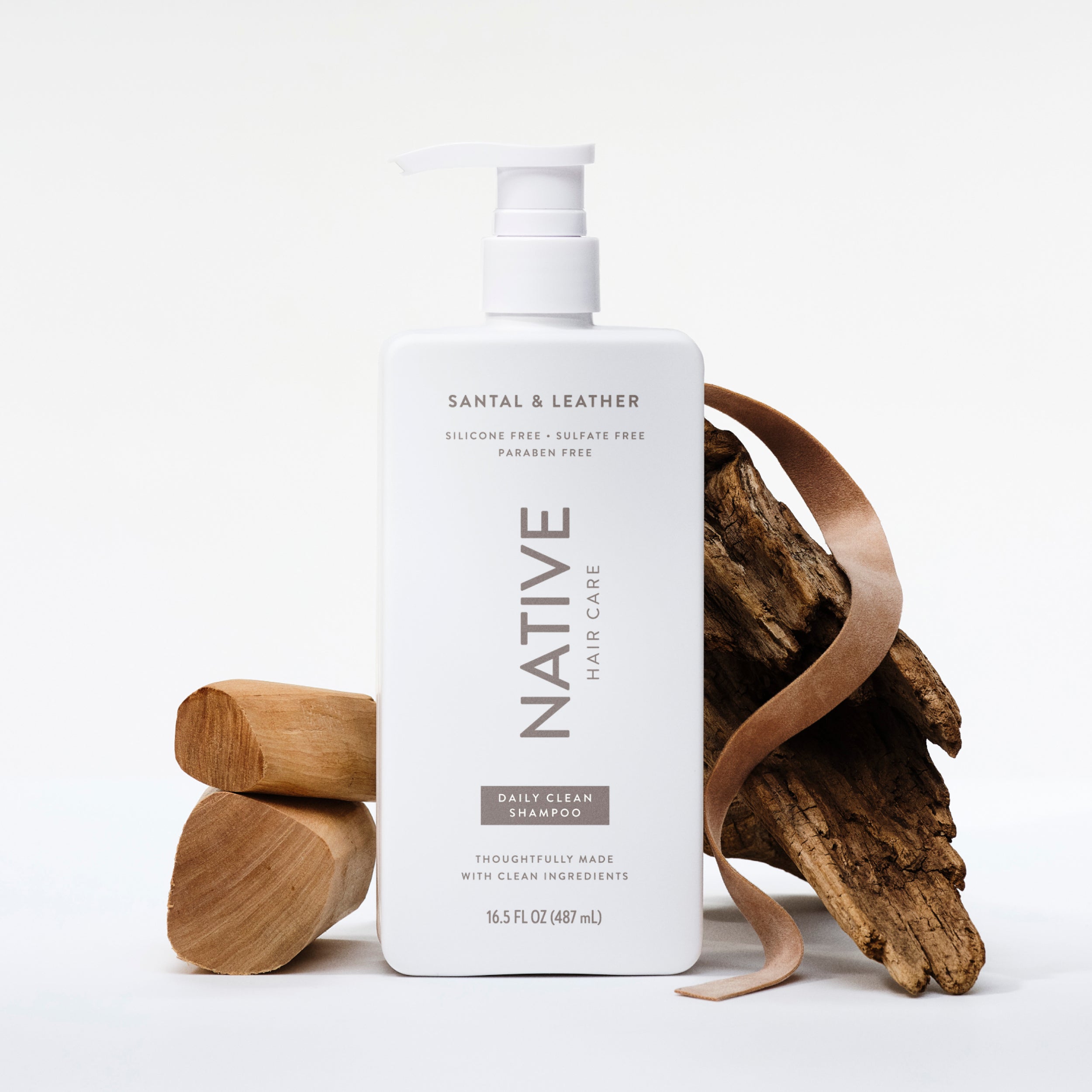Native Daily Clean Shampoo | Santal & Leather