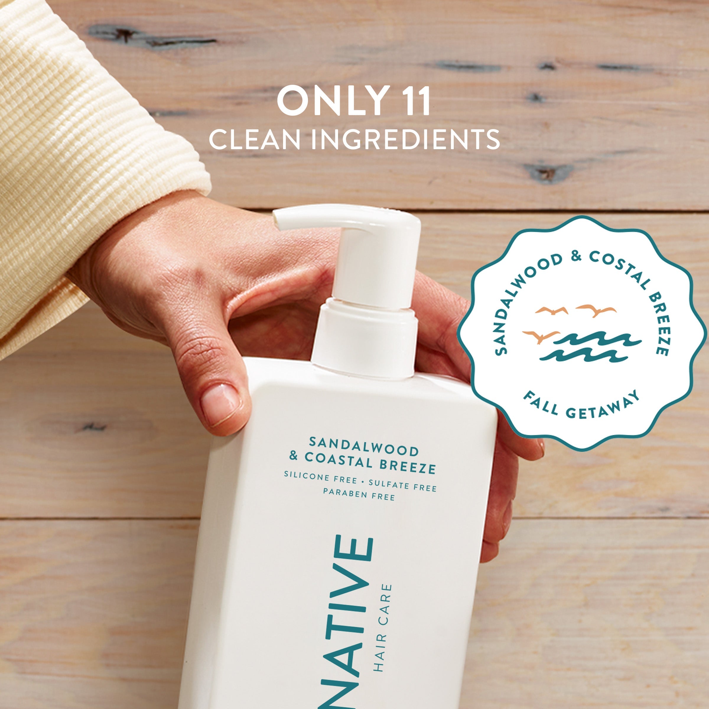 Native 2-in-1 Shampoo & Conditioner | Sandalwood & Coastal Breeze
