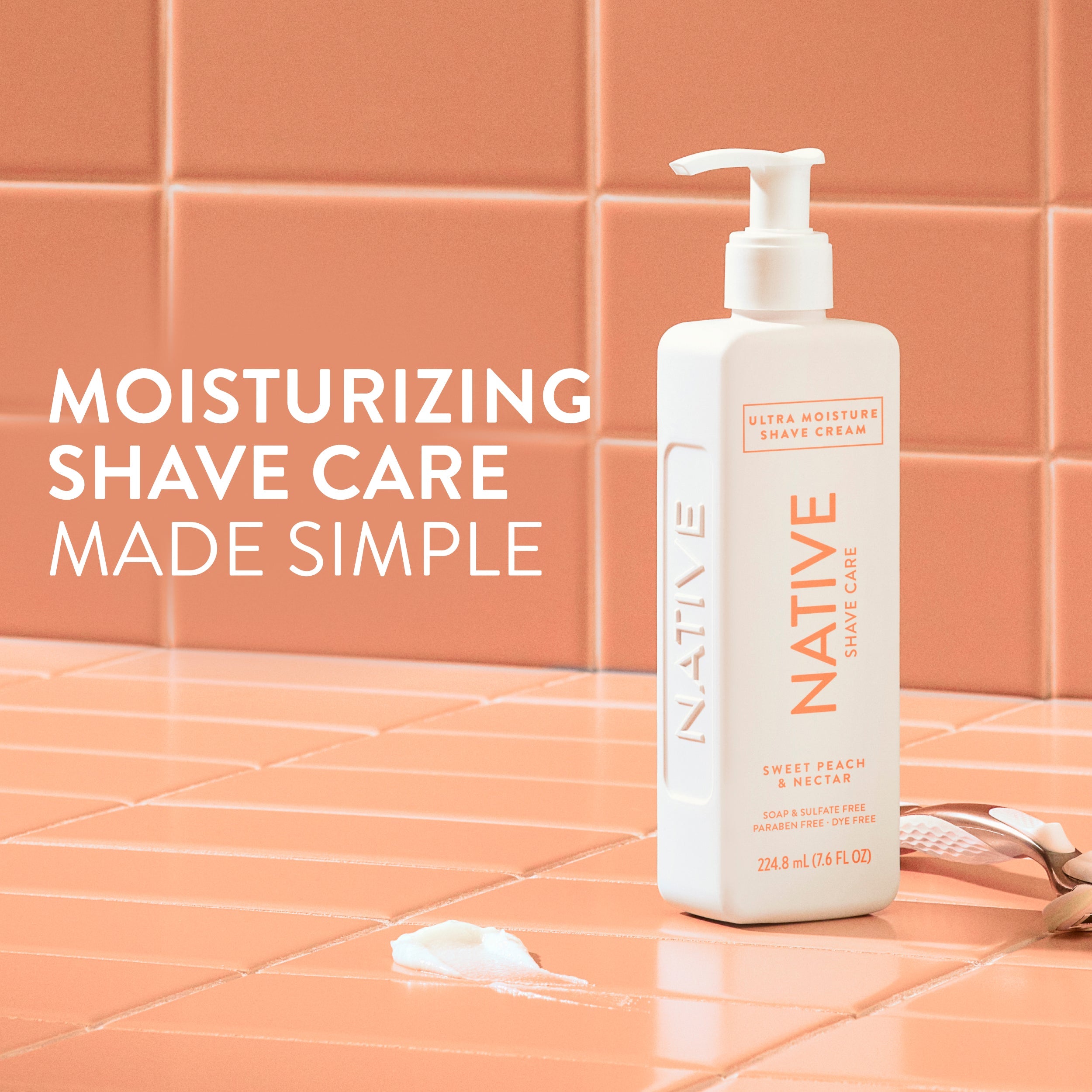 Native Ultra Moisture Shave Cream | Sweet Peach & Nectar