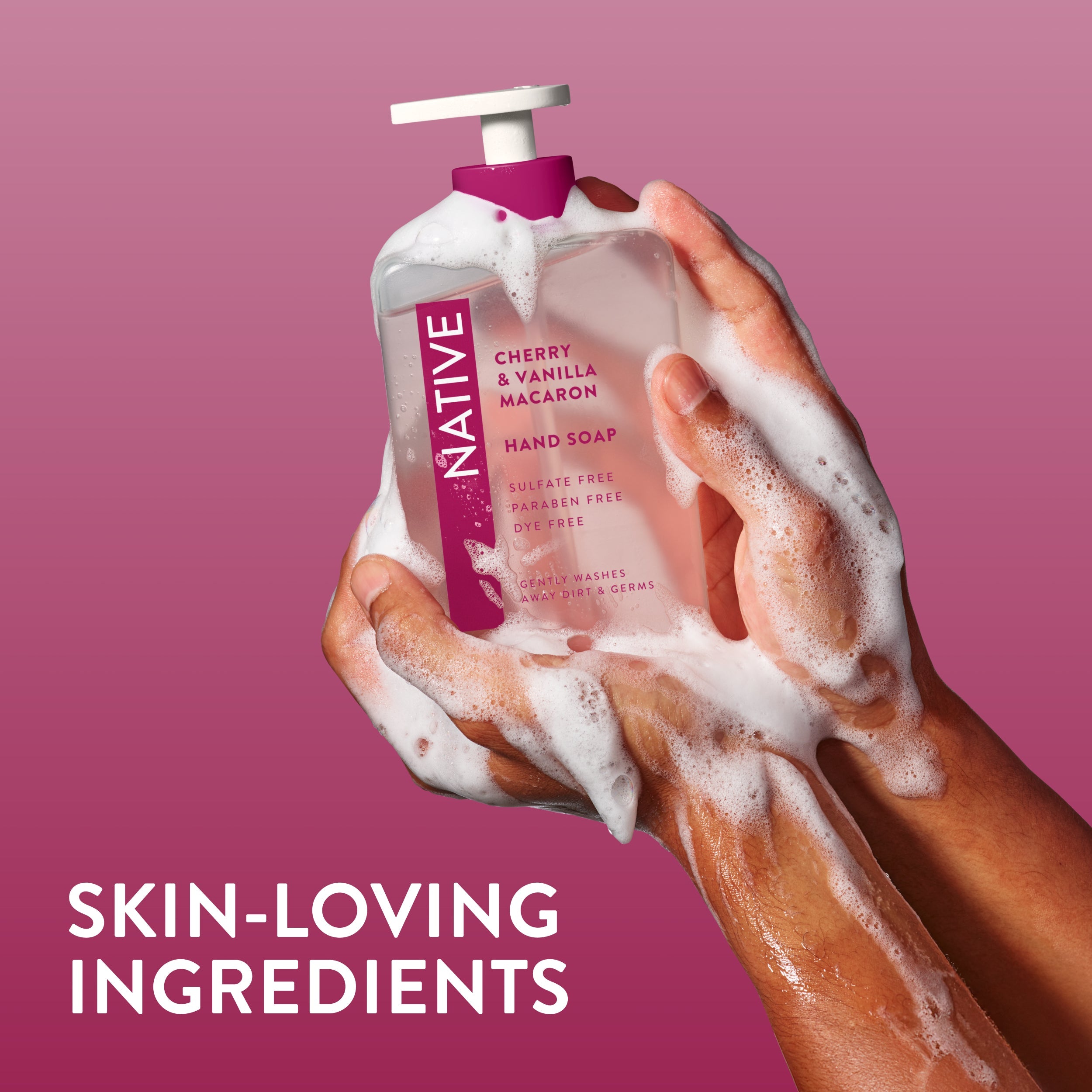 Cherry & Vanilla Macaron Liquid Hand Soap | Native