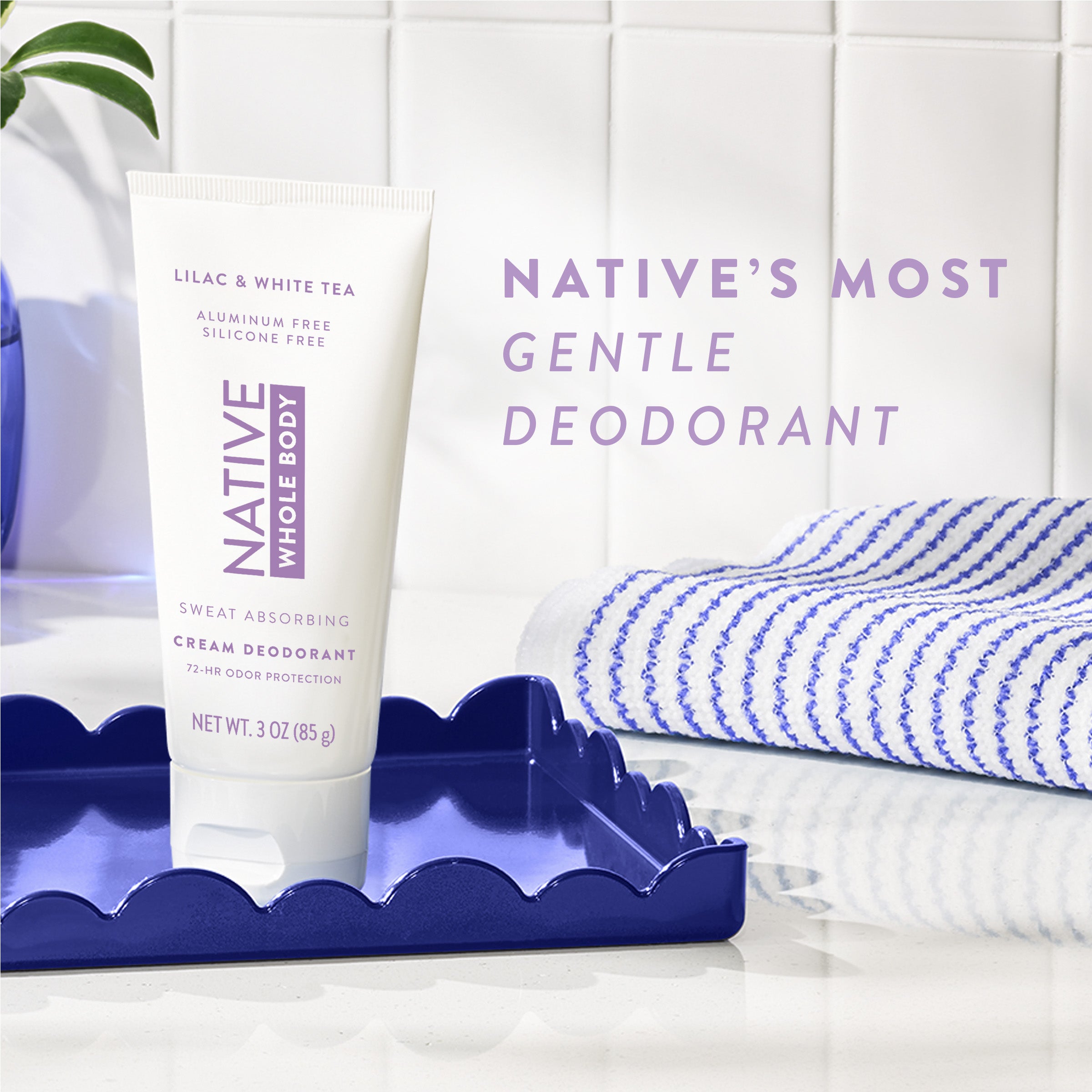 Native Whole Body Deodorant Cream | Lilac & White Tea