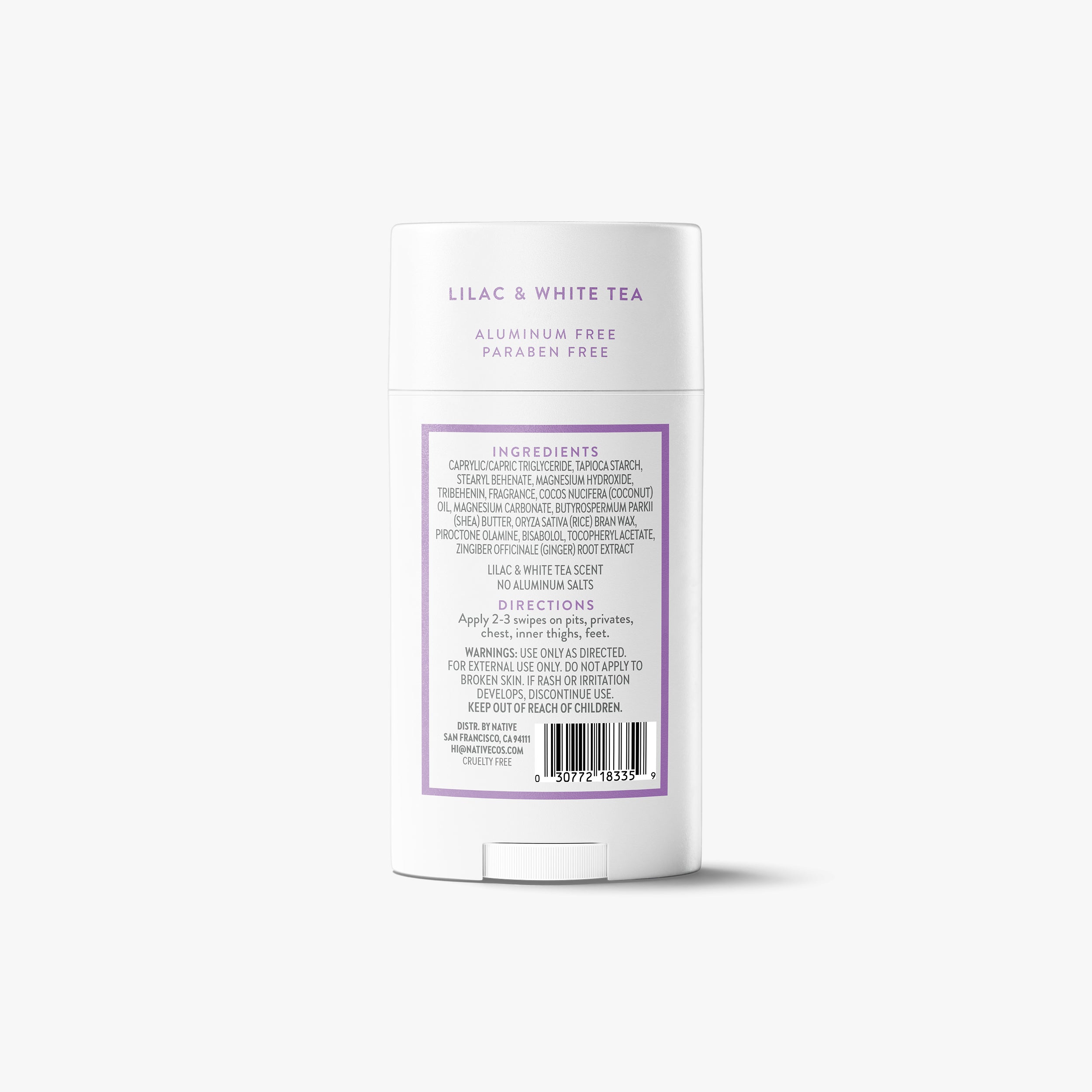 native english / native Business　CD5枚 Native Sensitive Whole Body Deodorant | Lilac & White Tea