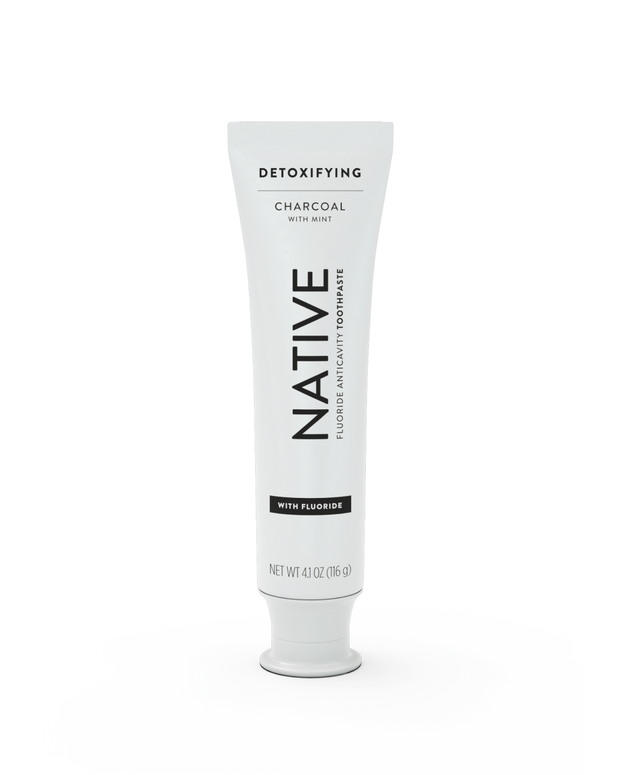 Native Whitening Detoxifying Fluoride Charcoal Toothpaste
