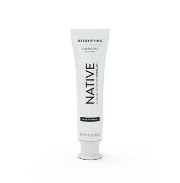Native Whitening Detoxifying Fluoride Charcoal Toothpaste